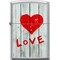 Zippo 2024 Zippo Custom Street Chrome Love On Wooden Wall ZIP-207CI018441 - alternate 1